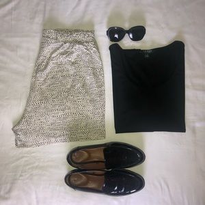 Cream Polkadots Shorts